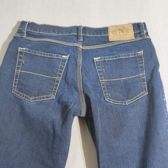 Blue notes Zack Slim Straight Jeans men's sz 30X32 dark washed ink blue low rise - Picture 4 of 14